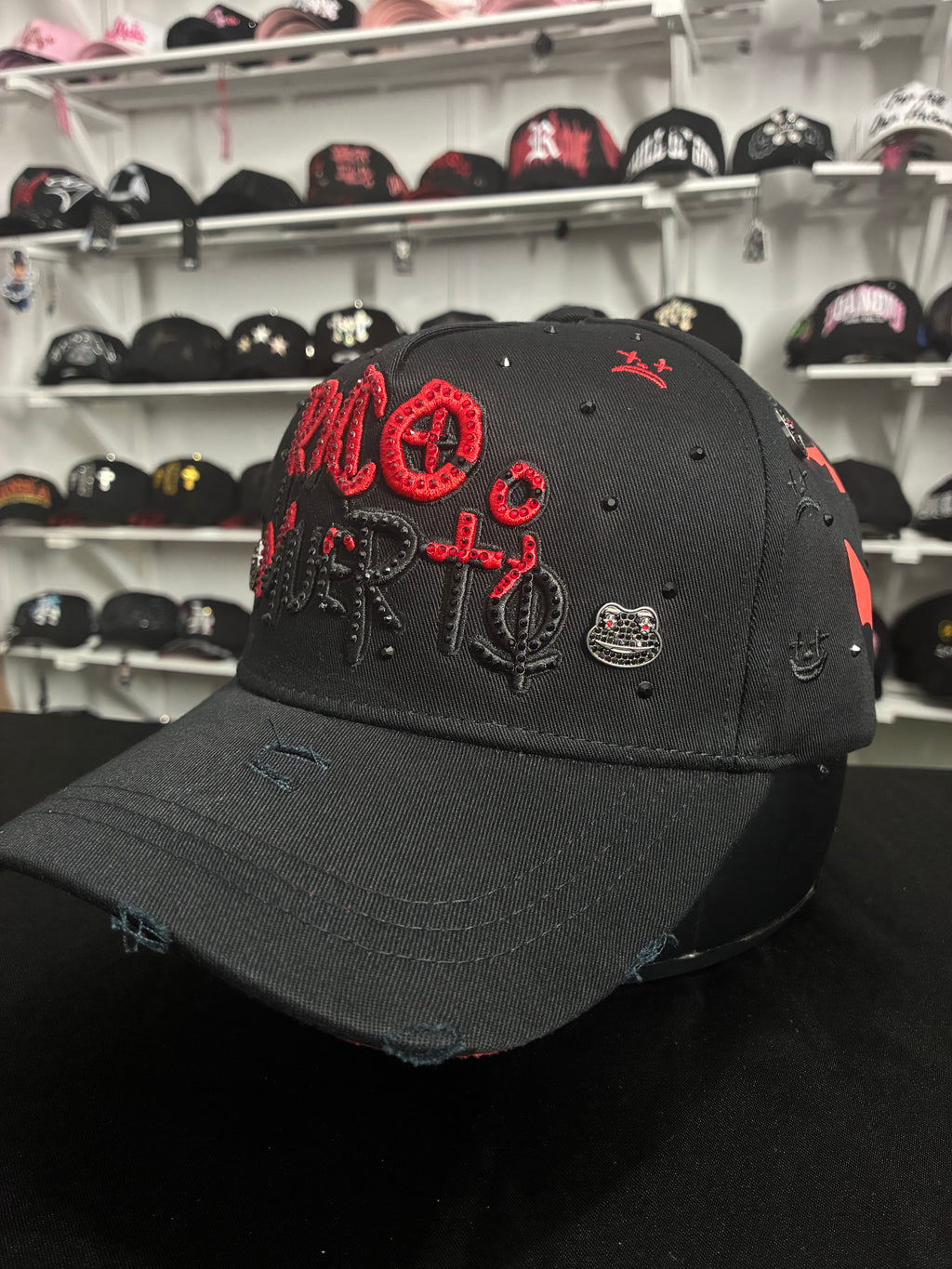 MZ Hats"Rico o Muerto" en rojo y negro ❤️🖤