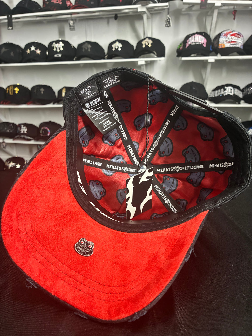 MZ Hats"Rico o Muerto" en rojo y negro ❤️🖤