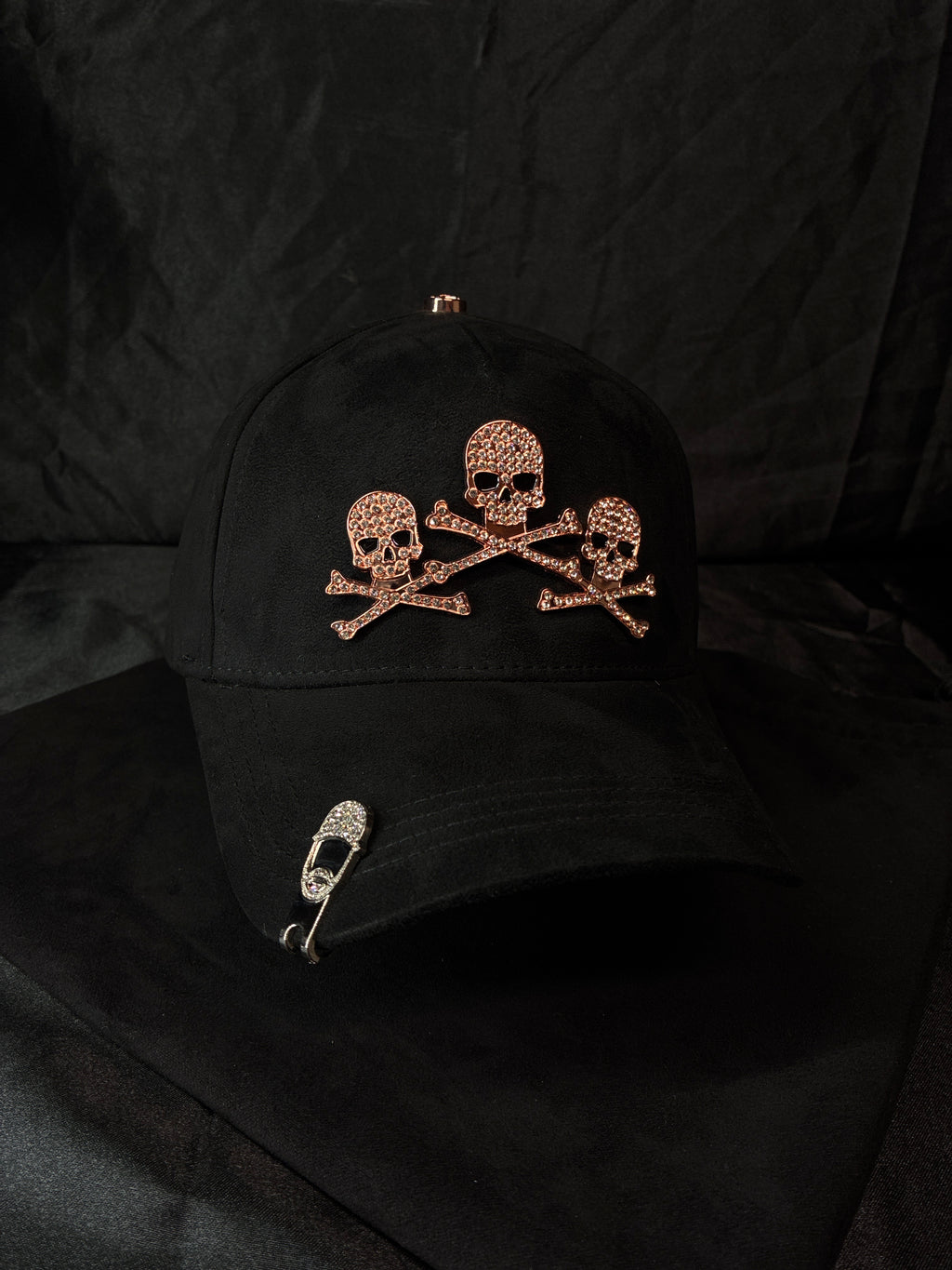 El Barbas Hats "Rose Gold Skulls"