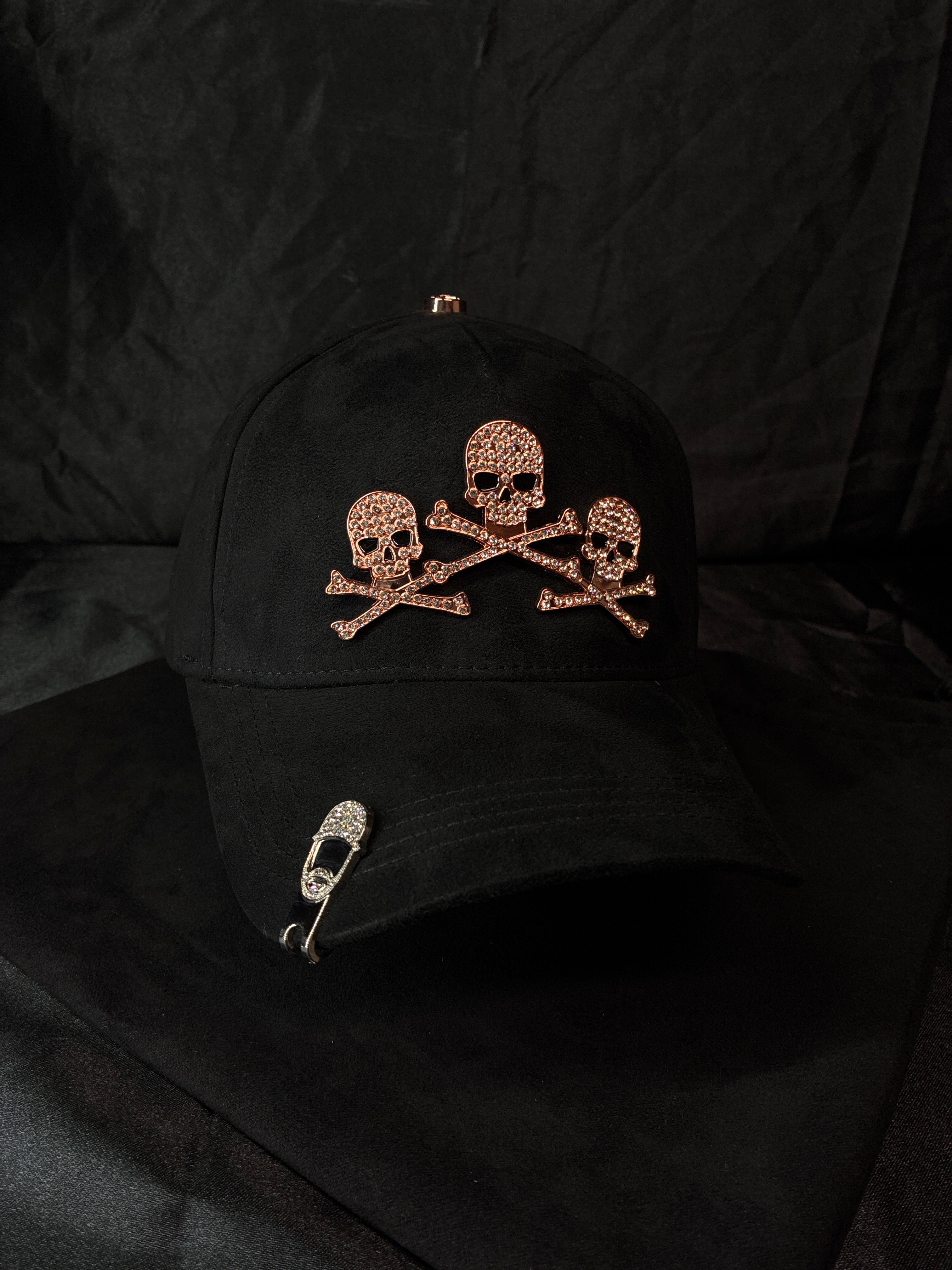 El Barbas Hats "Rose Gold Skulls"